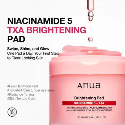 ANUA niacinamide 5 txa brightening pad 210ml (60ea) - KBOX