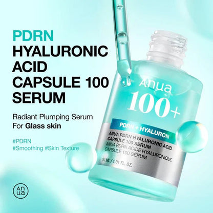 ANUA pdrn hyaluronic acid capsule 100 serum 30ml - KBOX