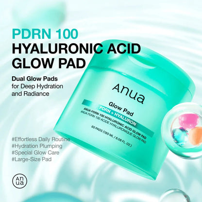 ANUA pdrn hyaluronic glow pad 180ml (60ea) - KBOX