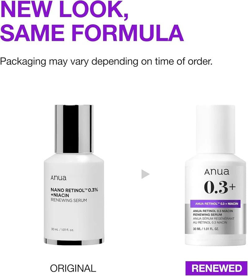 ANUA retinol 0.3 + niacin renewing serum 30ml - KBOX