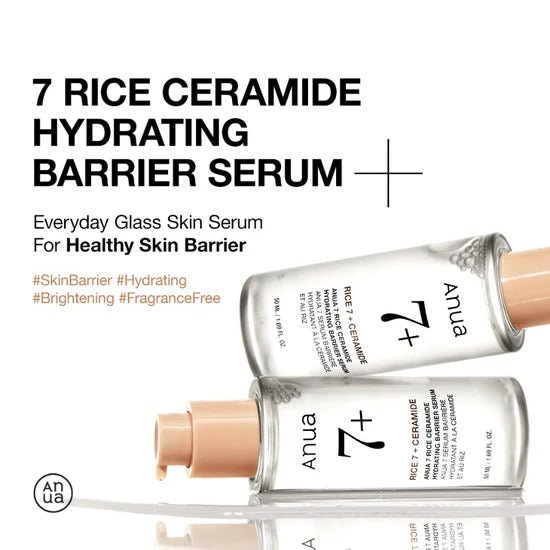 ANUA rice 7 ceramide hydrating barrier serum 50ml - KBOX
