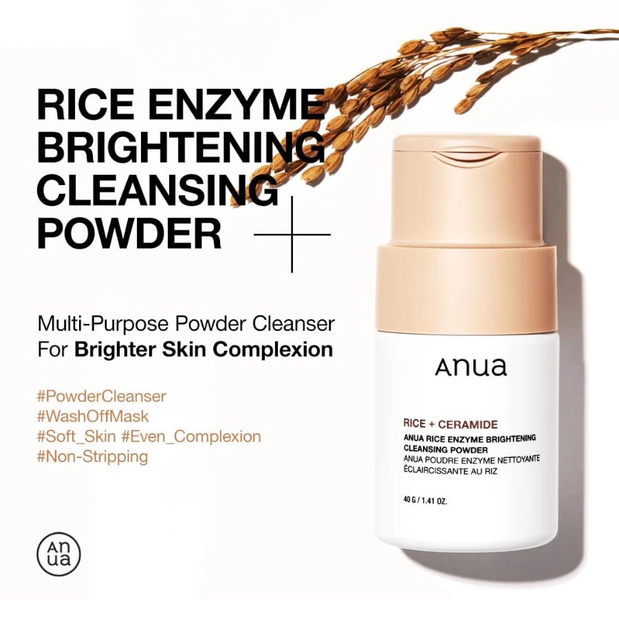 ANUA rice enzyme brightening cleansing powder 40g - KBOX