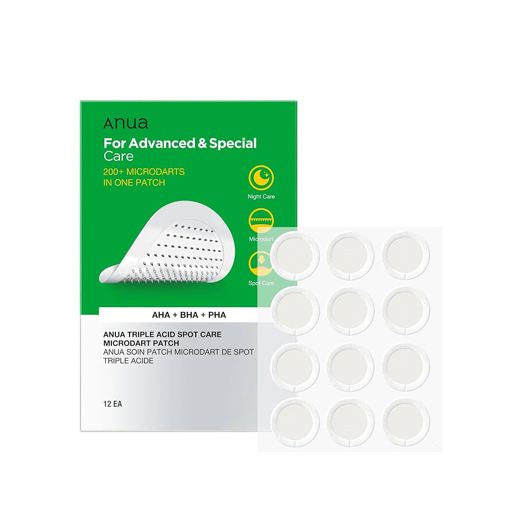ANUA triple acid spot care microdart patch 12ea - KBOX
