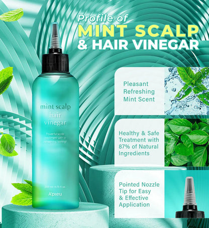 Apieu Mint Scalp Hair Vinegar 200ml - KBOX