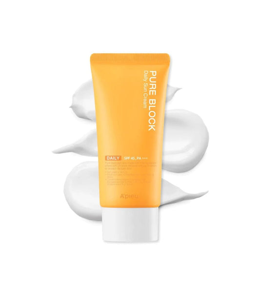 Apieu Pure Block Natural Daily Sun Cream 50ml SPF 50+ PA++++ - KBOX