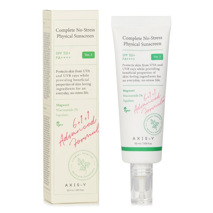 Axis y complete no stress physical sunscreen 50ml - KBOX