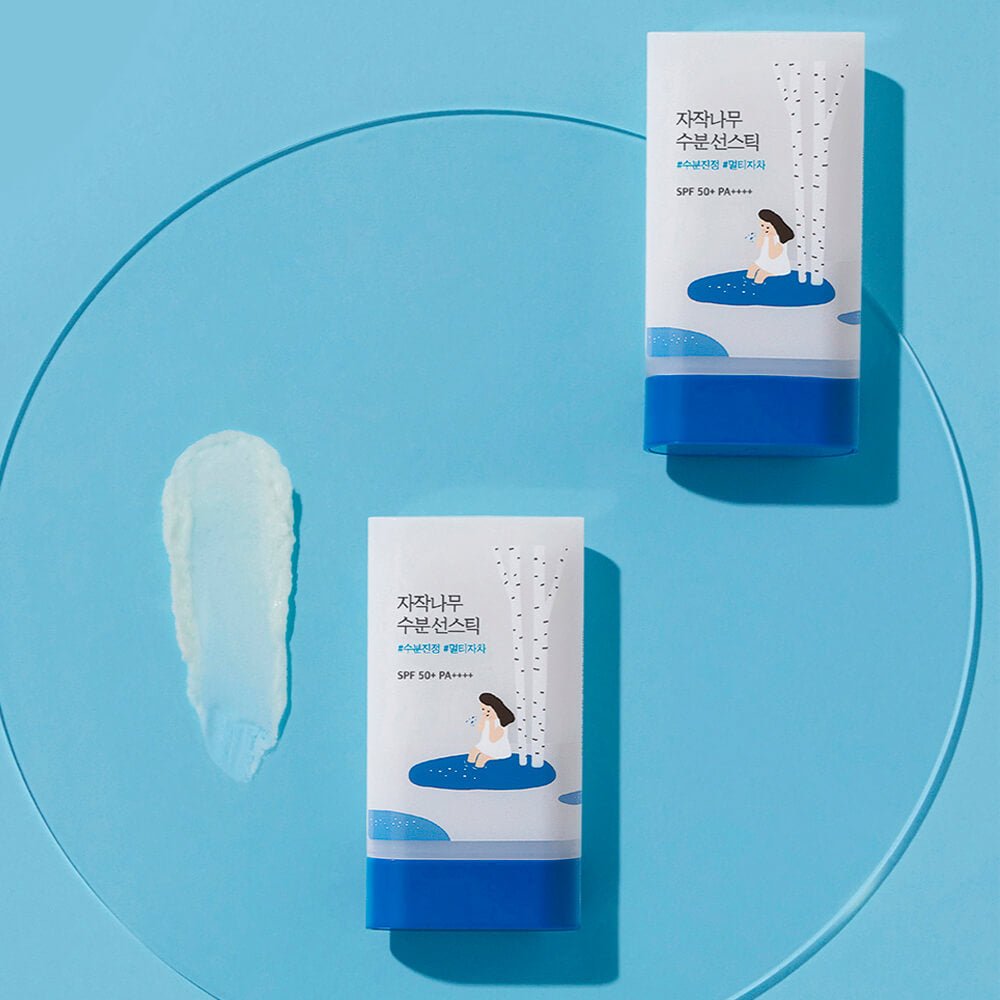 Barra de protección solar con savia de abedul Round Lab Birch Juice Moisturizing Sun Stick SPF50+ PA++++ - KBOX