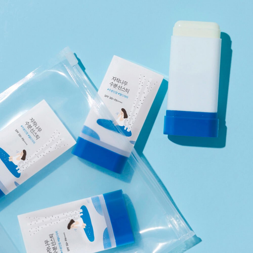 Barra de protección solar con savia de abedul Round Lab Birch Juice Moisturizing Sun Stick SPF50+ PA++++ - KBOX