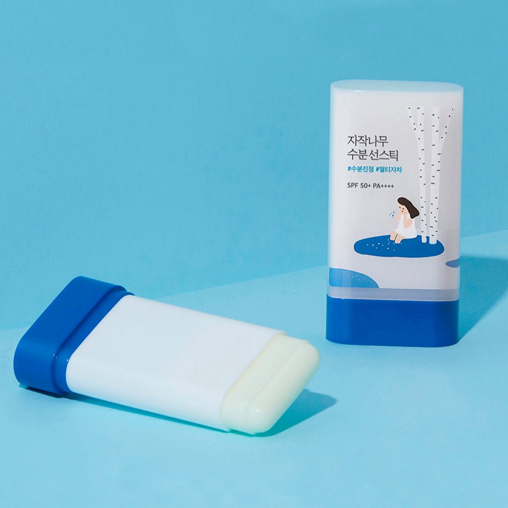 Barra de protección solar con savia de abedul Round Lab Birch Juice Moisturizing Sun Stick SPF50+ PA++++ - KBOX