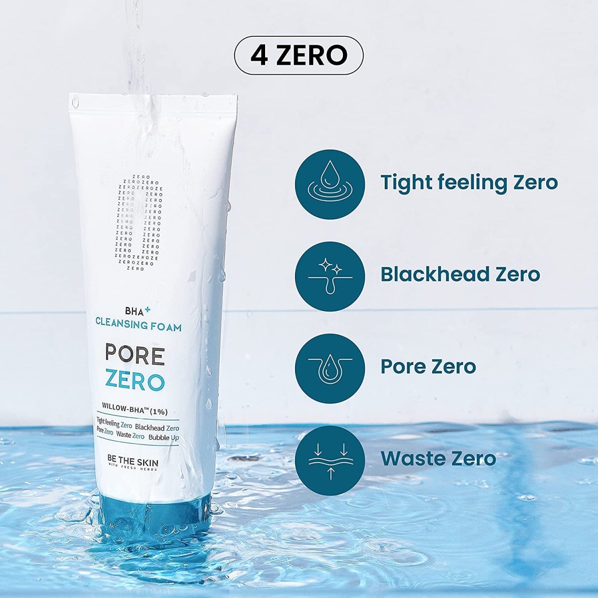 Be The Skin BHA+ PORE ZERO Cleansing Foam 150g - KBOX