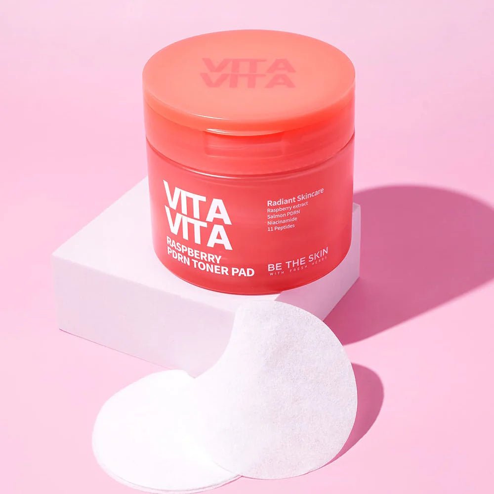 Be The Skin vitavita raspberry pdrn toner pad 120ml (60ea) - KBOX