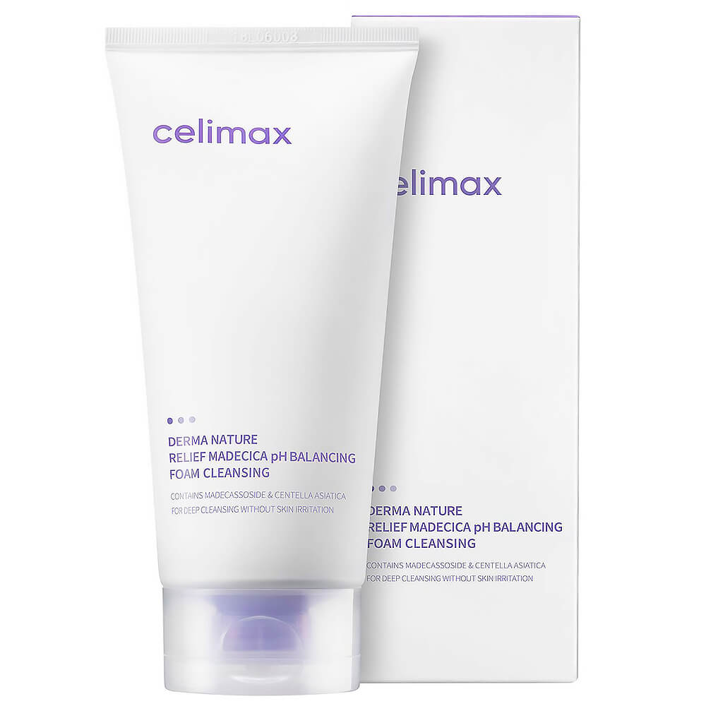 Celimax Derma Nature Relief Madecica pH Balancing Foam Cleansing 150 ml - KBOX
