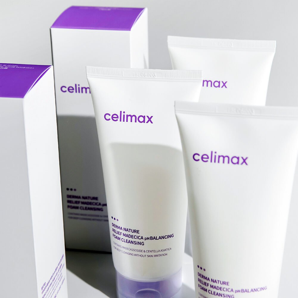 Celimax Derma Nature Relief Madecica pH Balancing Foam Cleansing 150 ml - KBOX