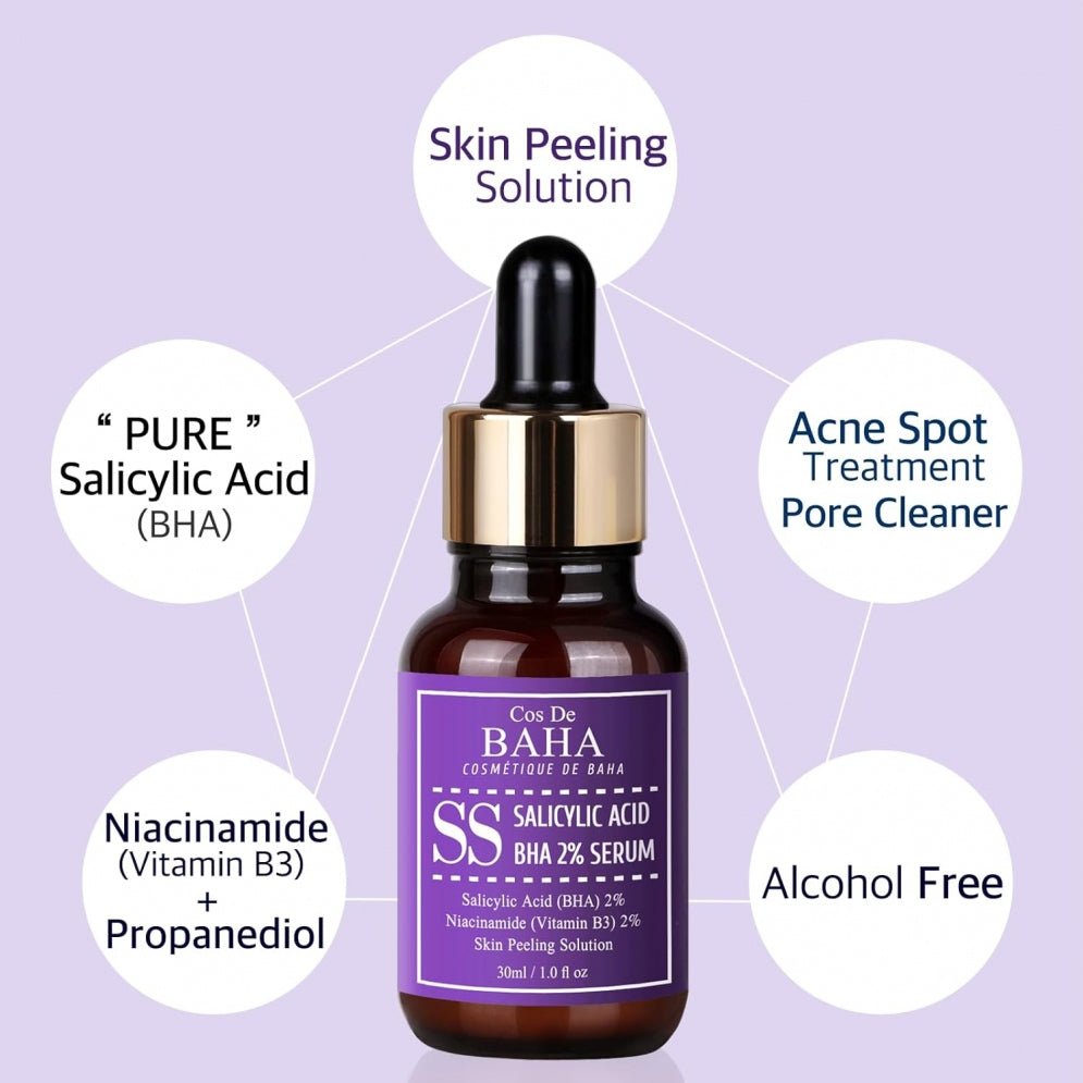 COS DE BAHA Salicylic Acid 2% Serum 30ml - KBOX