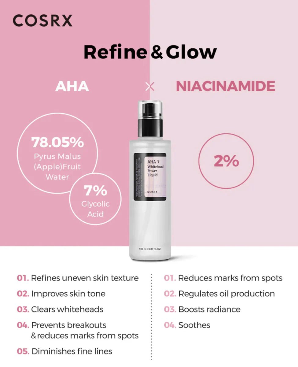COSRX AHA 7 Whitehead Power Liquid 100ml - KBOX
