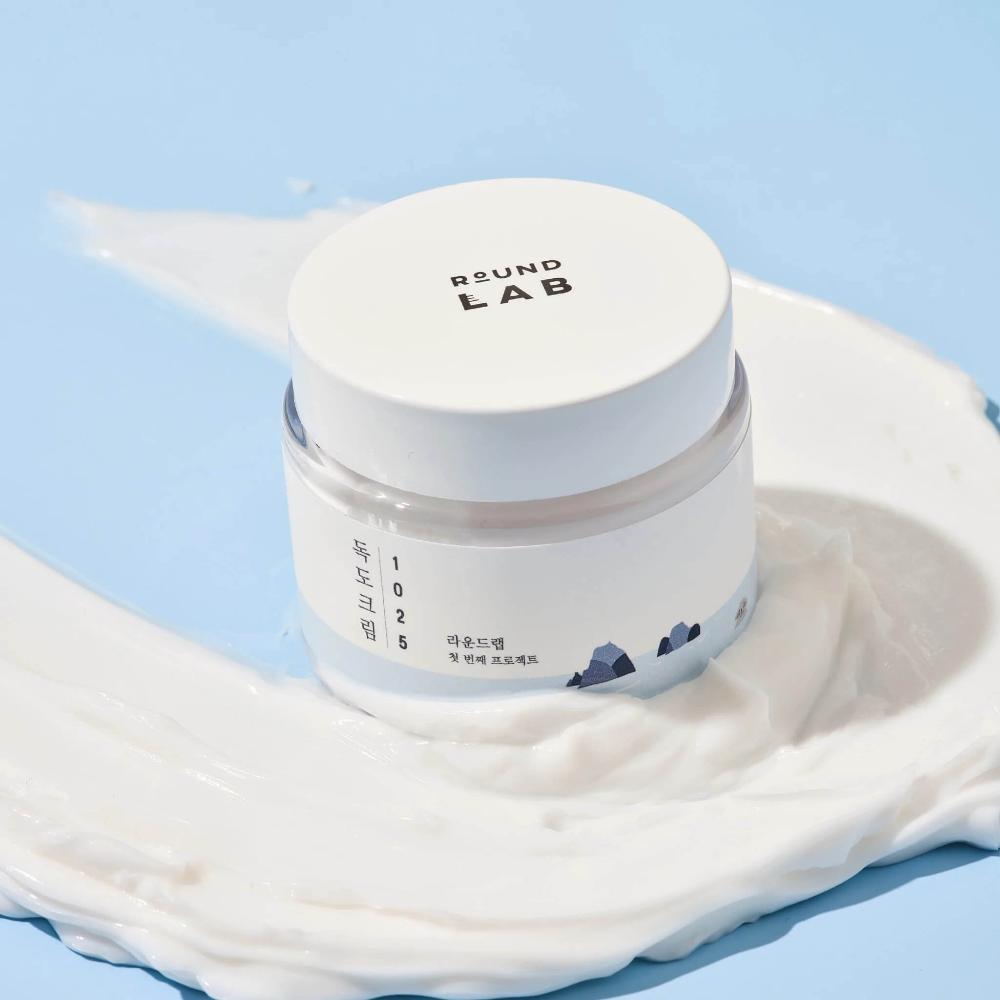 Crema Hidratante con Ceramidas y Agua de Mar Round Lab 1025 Dokdo Cream - KBOX