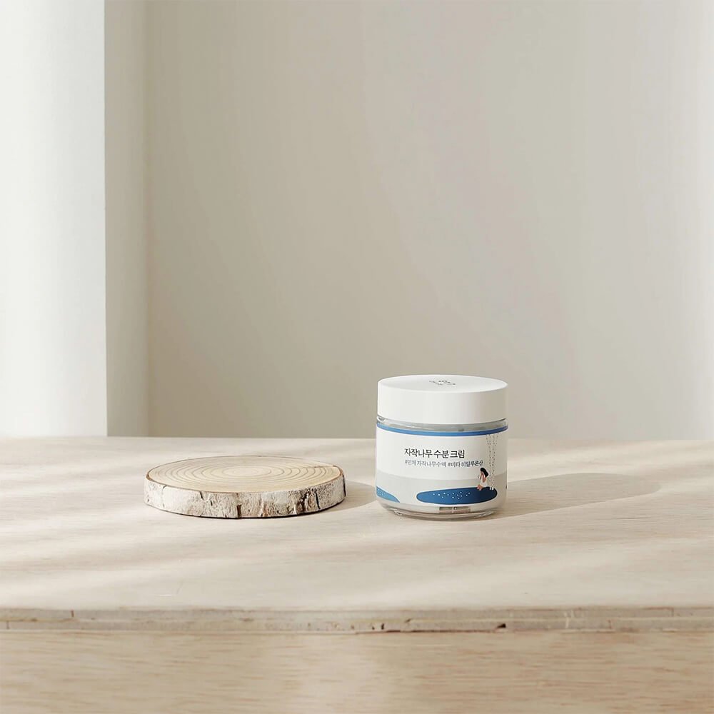 Crema Hidratante para Piel Sensible con Savia de Abedul Round Lab Birch Juice Moisturizing Cream - KBOX