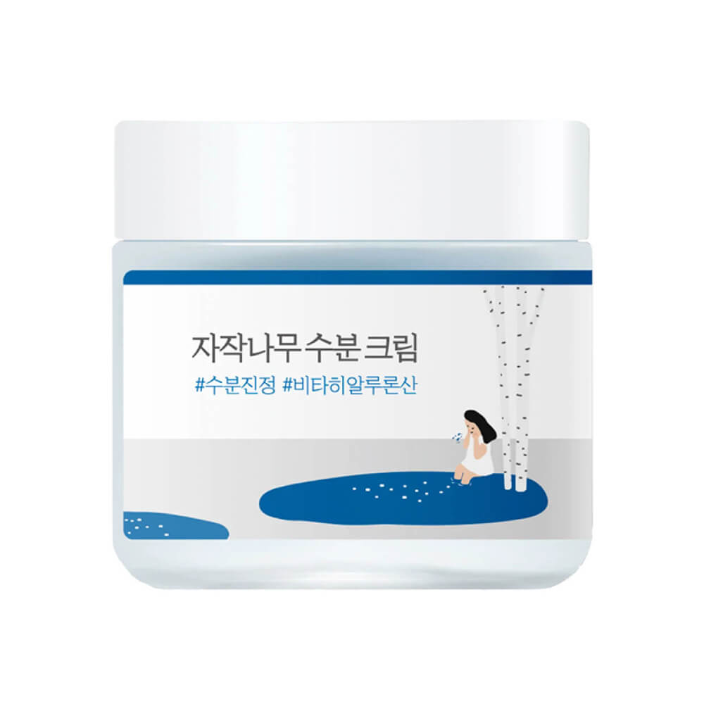 Crema Hidratante para Piel Sensible con Savia de Abedul Round Lab Birch Juice Moisturizing Cream - KBOX