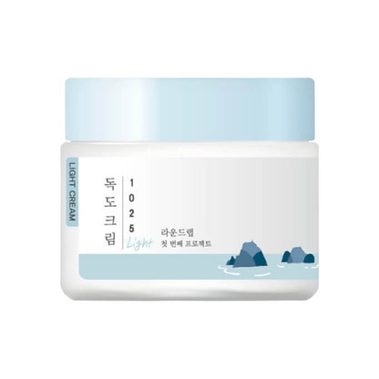 Crema Ligera Hidratante con Complejo de Minerales Round Lab 1025 Dokdo Light Cream - KBOX