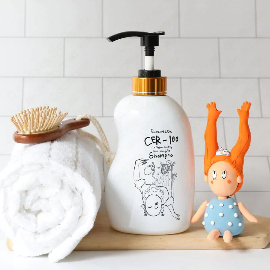 Elizavecca cer 100 collagen coating hair muscle shampoo 500ml - KBOX