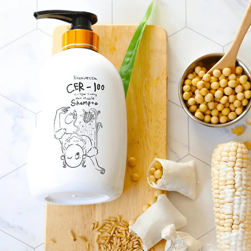 Elizavecca cer 100 collagen coating hair muscle shampoo 500ml - KBOX
