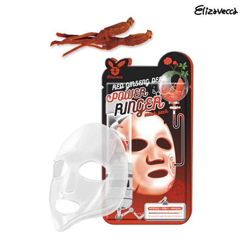 Elizavecca red ginseng deep power ringer mask pack - KBOX