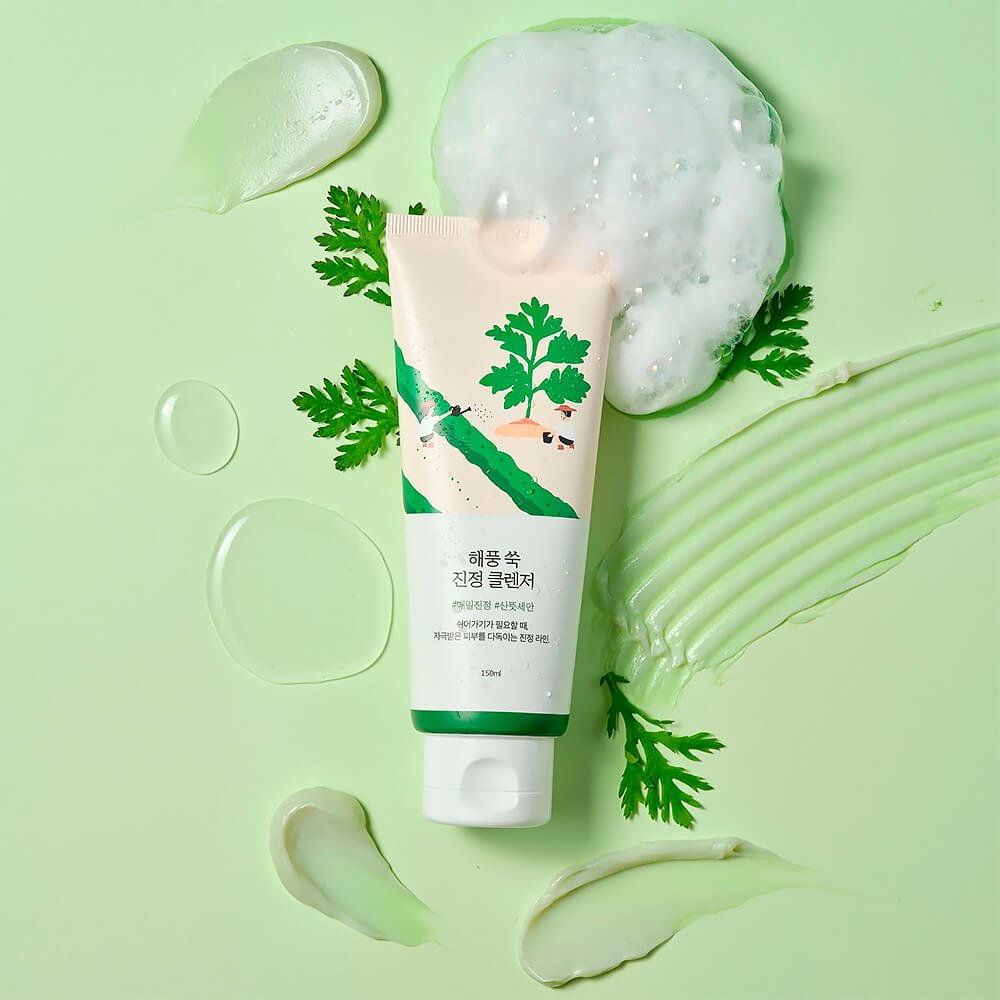 Espuma Limpiadora Round Lab Mugwort Calming Cleanser - KBOX