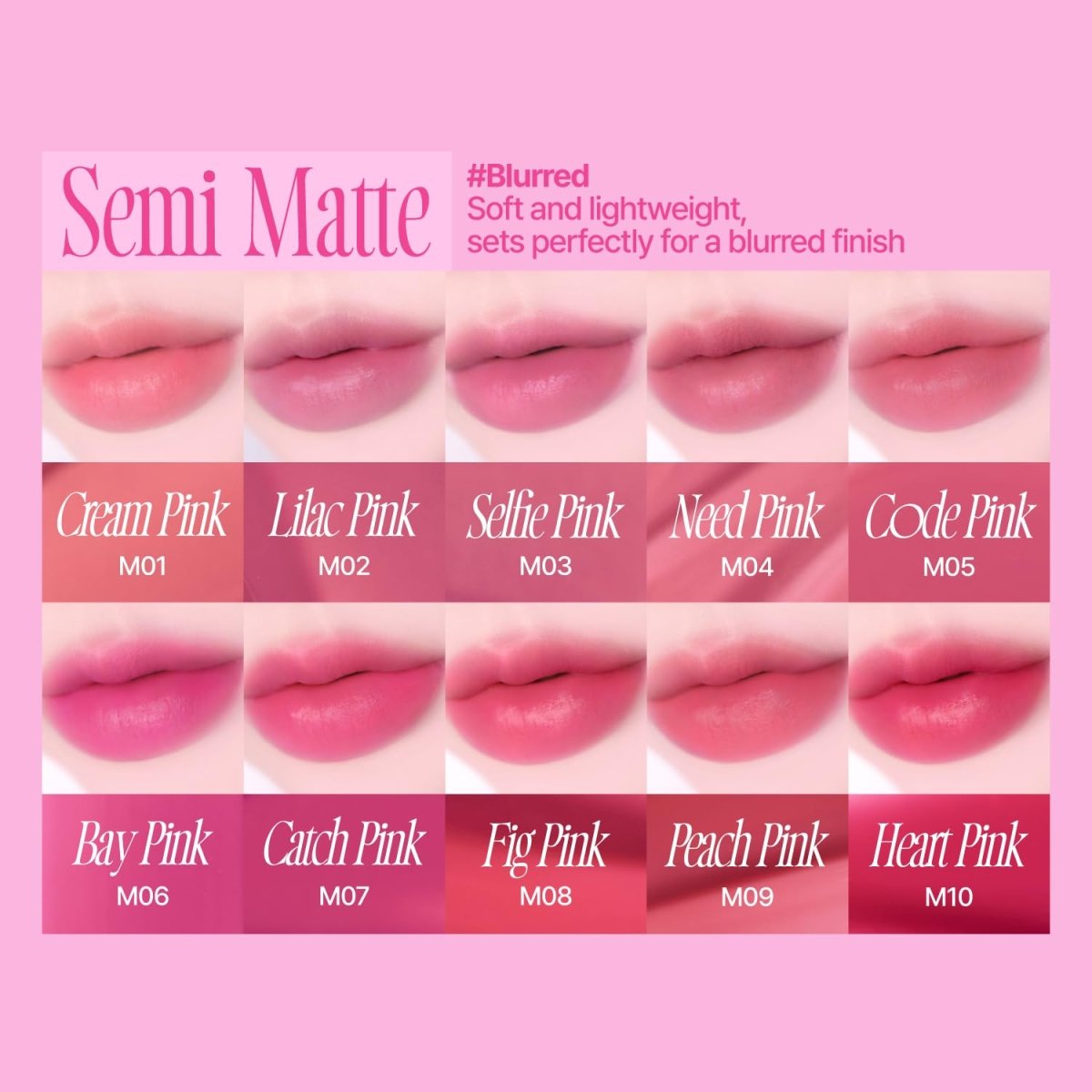 Fwee pink obsession stay - fit lip tint - KBOX