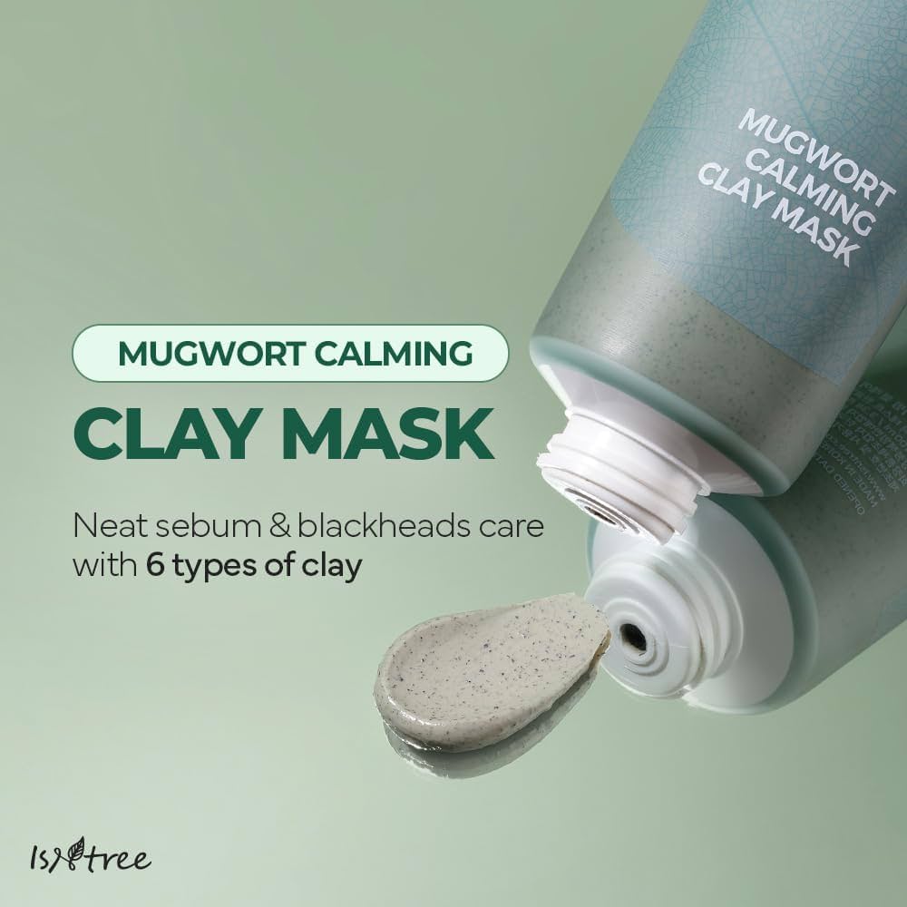 ISNTREE mugwort calming clay mask 100ml - KBOX