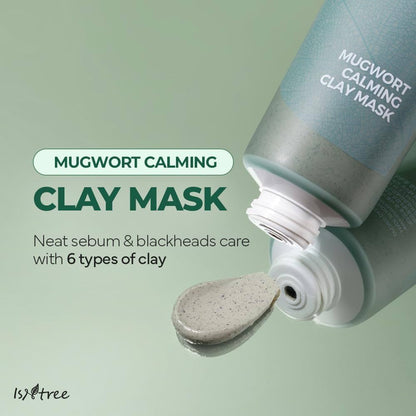 ISNTREE mugwort calming clay mask 100ml - KBOX