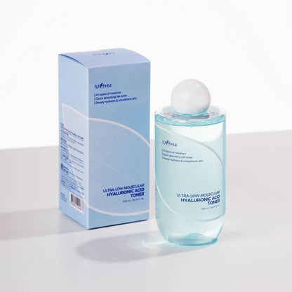 ISNTREE ultra - low molecular hyaluronic acid toner 300ml - KBOX