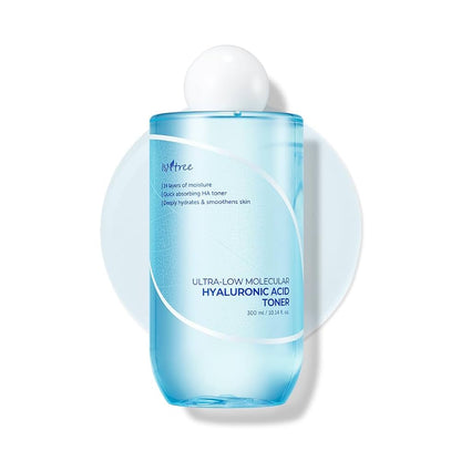 ISNTREE ultra - low molecular hyaluronic acid toner 300ml - KBOX
