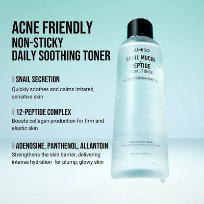 Jumiso Snail Mucin + Peptide Facial Toner 205ml - KBOX