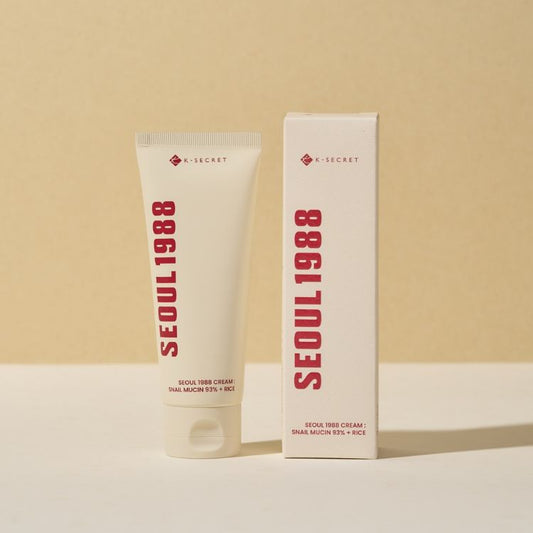KSECRET SEOUL 1988 Cream : Snail Mucin 93% + Rice - KBOX