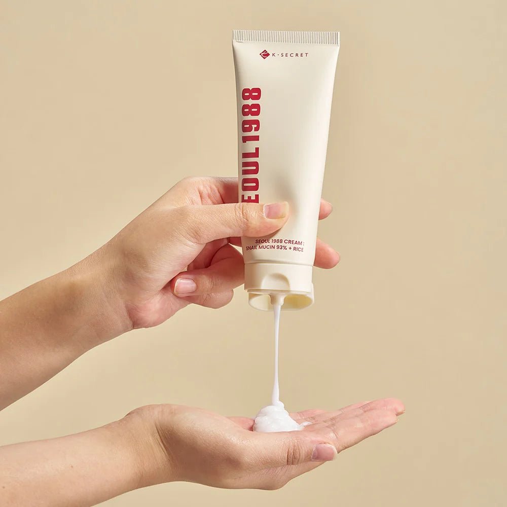 KSECRET SEOUL 1988 Cream : Snail Mucin 93% + Rice - KBOX