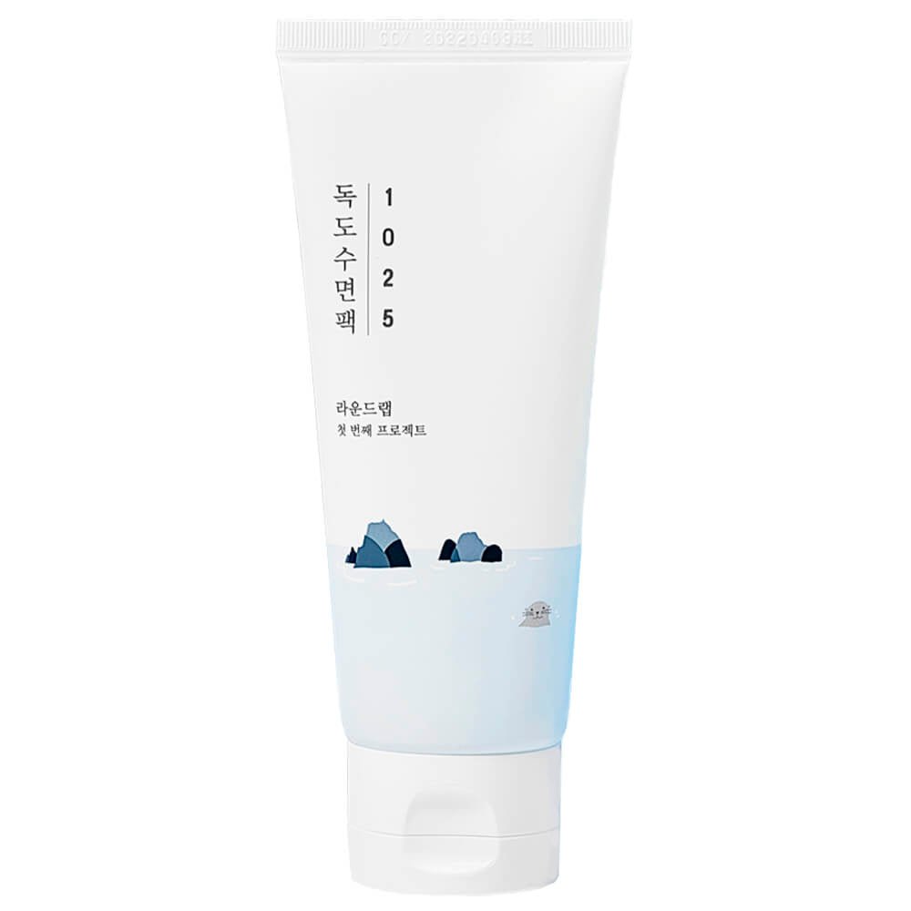 Máscara Exfoliante Nocturna con Agua de Mar Round Lab 1025 Dokdo Sleeping Pack - KBOX
