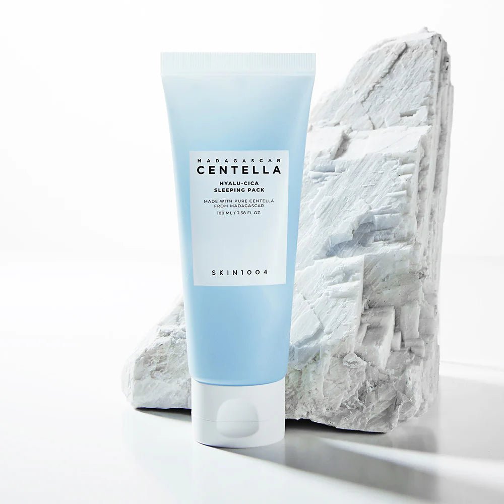 Mascarilla Hidratante Nocturna con Centella Asiática SKIN1004 Madagascar Centella Hyalu - Cica Sleeping Pack - KBOX