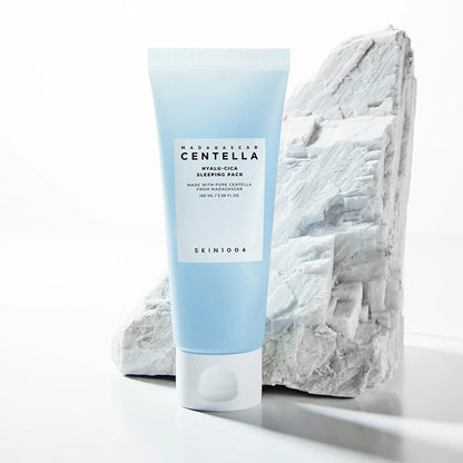Mascarilla Hidratante Nocturna con Centella Asiática SKIN1004 Madagascar Centella Hyalu - Cica Sleeping Pack - KBOX