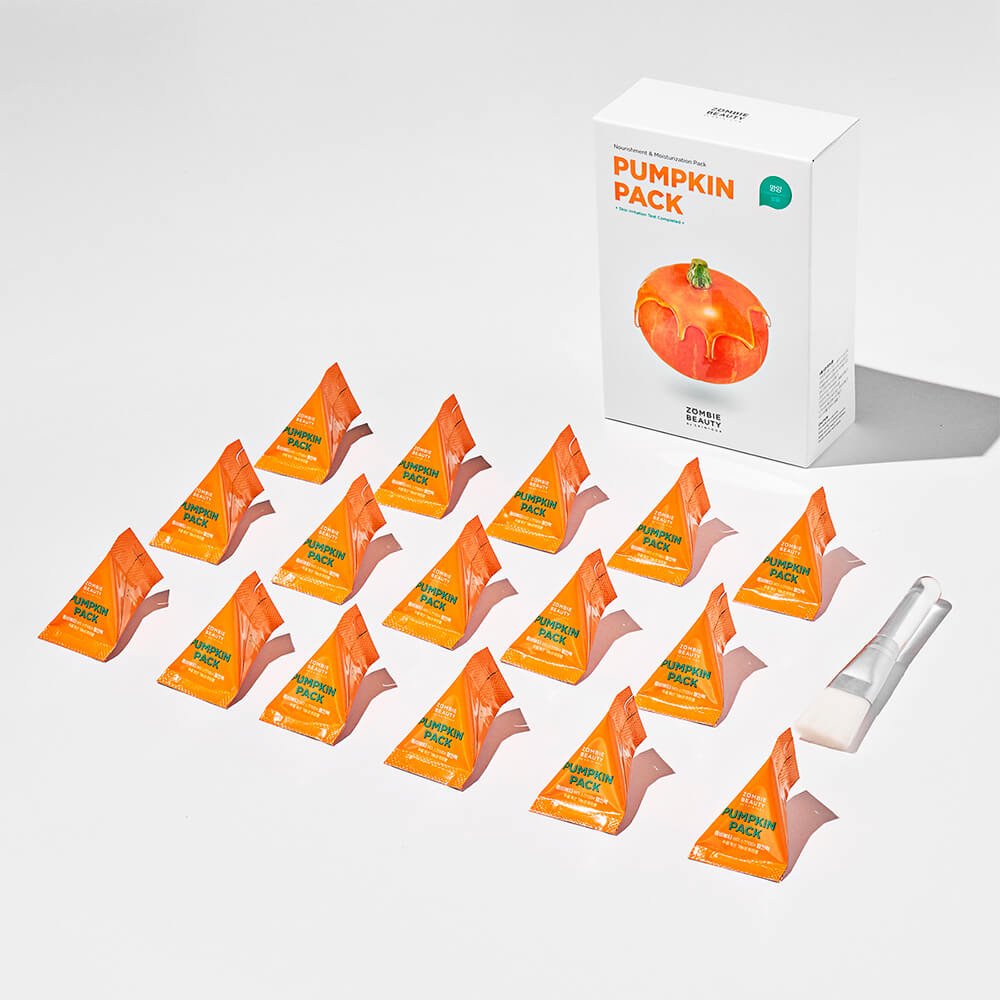 Mascarilla Nutritiva de Calabaza y Miel SKIN1004 Zombie Beauty By Pumpkin Pack - KBOX