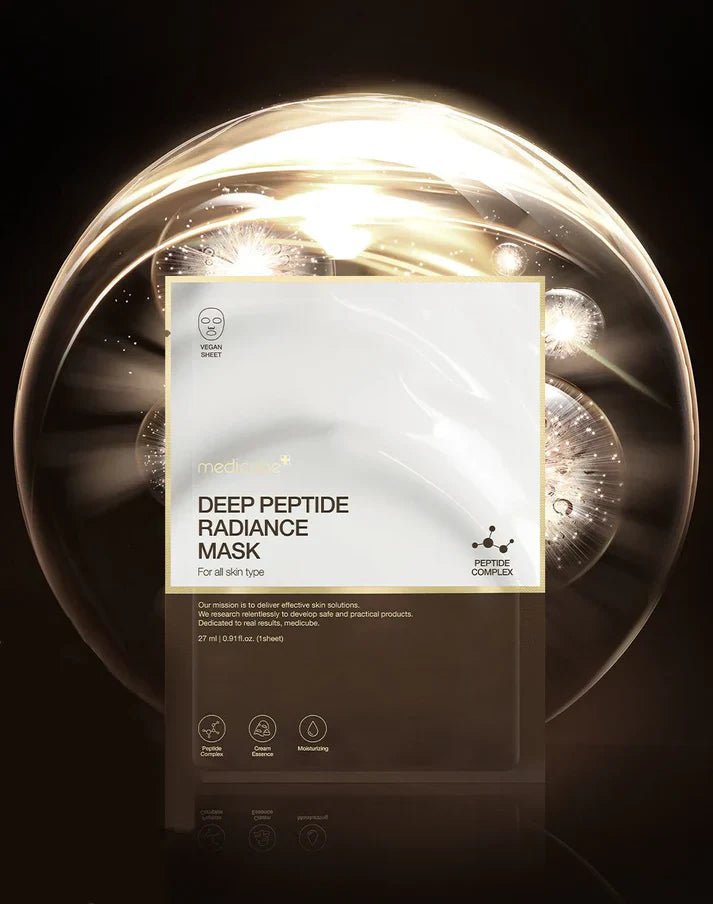 Medicub deep peptide radiance mask– Máscara Facial con Péptidos para una Piel Radiante y Revitalizada - KBOX