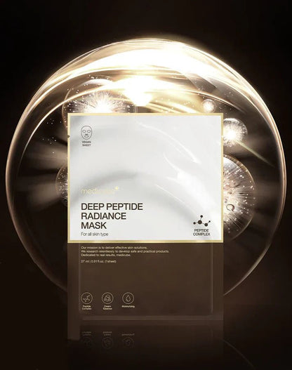Medicub deep peptide radiance mask– Máscara Facial con Péptidos para una Piel Radiante y Revitalizada - KBOX