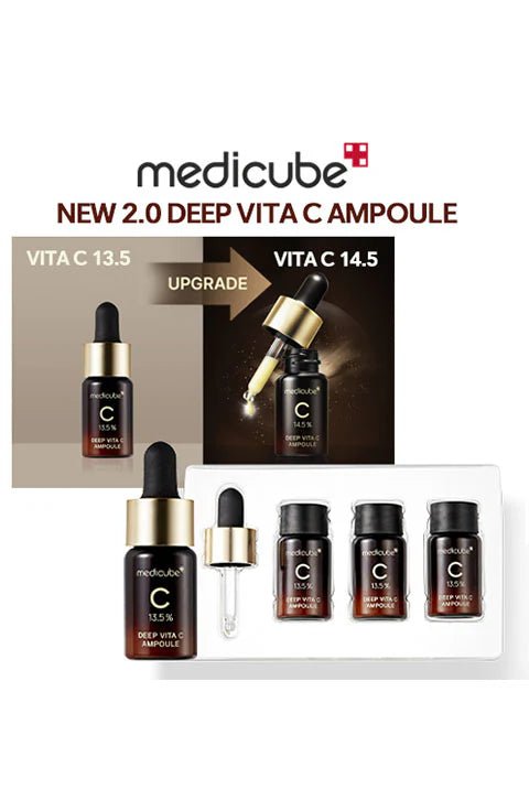 Medicube deep vita C ampoule 2.0 – Ampolla Potente con Vitamina C para una Piel Radiante y Renovada - KBOX