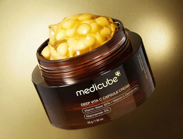 Medicube DEEP VITA C CAPSULE CREAM – Crema en Cápsulas con Vitamina C para una Piel Radiante y Revitalizada - KBOX