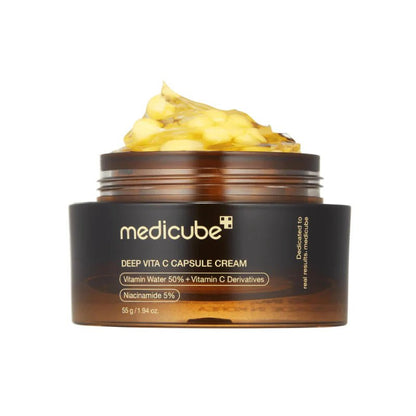 Medicube DEEP VITA C CAPSULE CREAM – Crema en Cápsulas con Vitamina C para una Piel Radiante y Revitalizada - KBOX