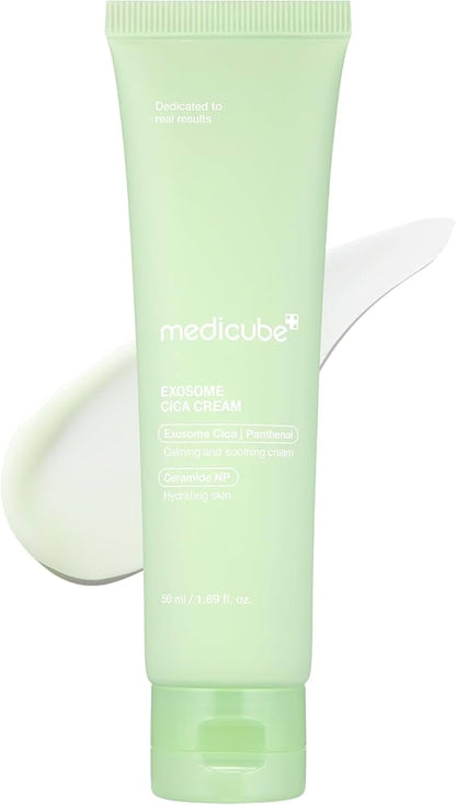 Medicube exosome cica cream – Crema Reparadora con Exosomas y Centella Asiática para una Piel Calmada y Renovada - KBOX