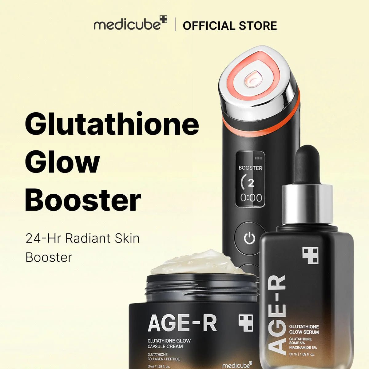 Medicube Glutathione Glow Serum – Sérum Iluminador con Glutatión para una Piel Radiante y Uniforme - KBOX