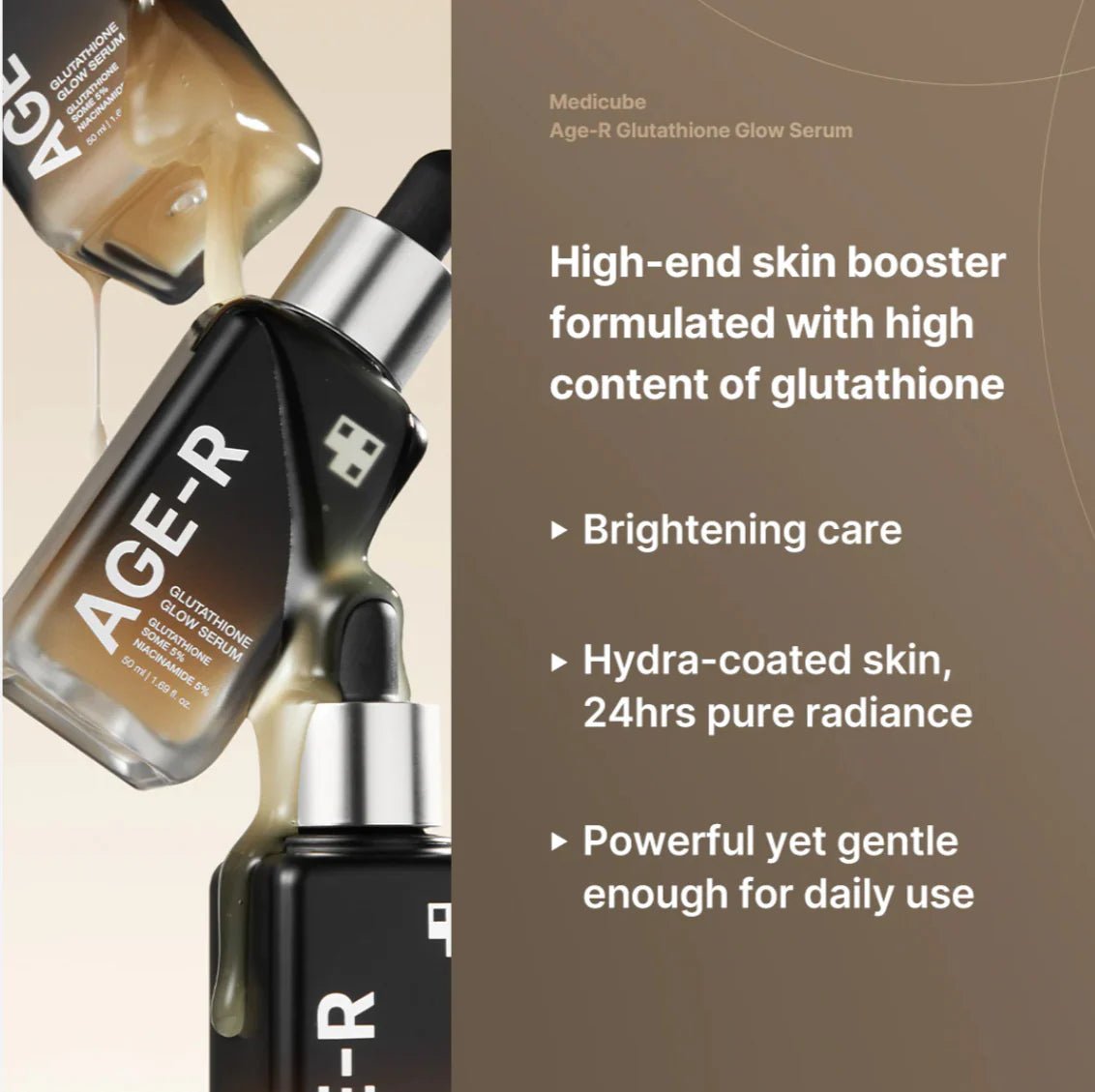 Medicube Glutathione Glow Serum – Sérum Iluminador con Glutatión para una Piel Radiante y Uniforme - KBOX