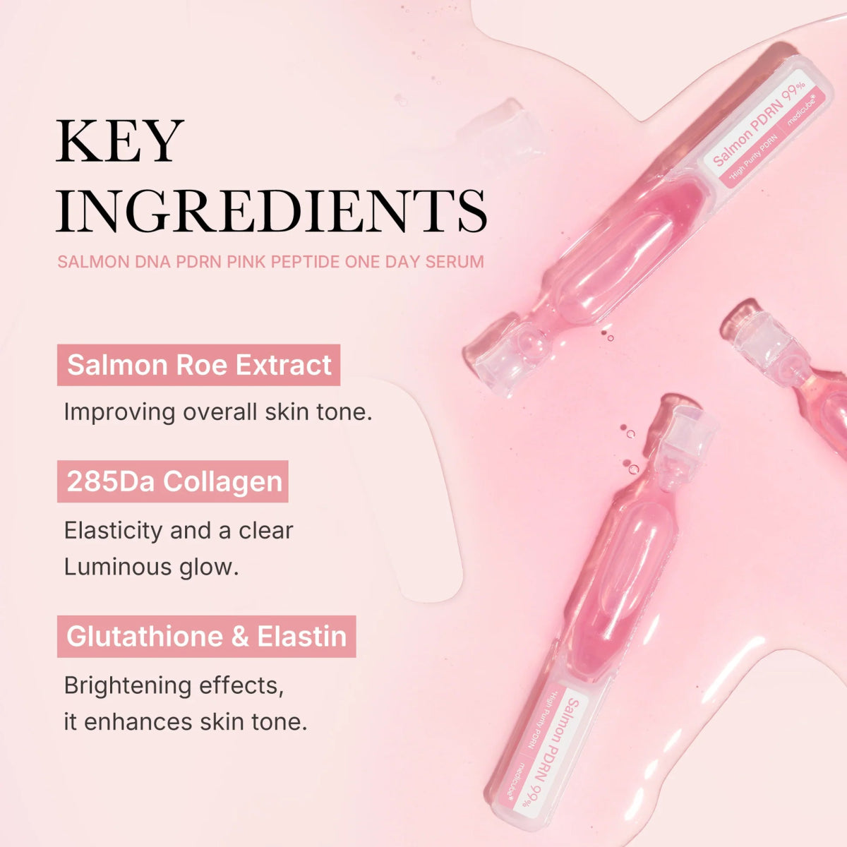Medicube pdrn pink one day serum 10ea - KBOX