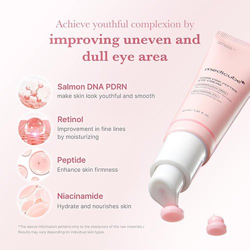 Medicube pdrn pink peptide eye serum 30ml - KBOX