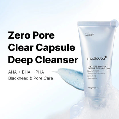 Medicube zero pore clearing capsule cleansing foam 120g
